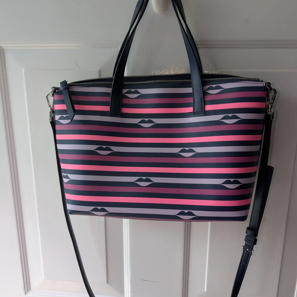 Kate Spade Patrice Lips Satchel/Shoulder Bag
